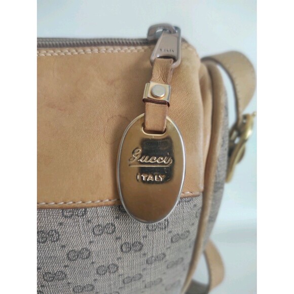 Vintage Gucci Micro GG Monogram 80s Shoulder Purse Crossbody Bag Web Stripe - Picture 12 of 17